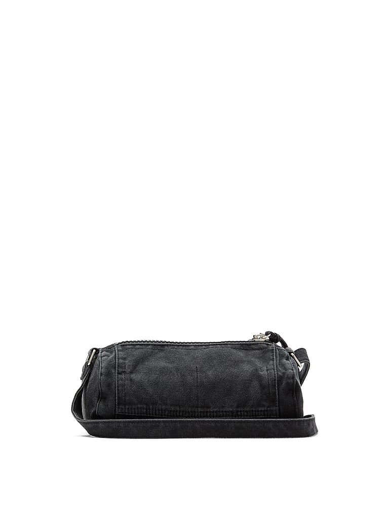 Pink Canvas Shoulder Bag - Thumbnail 3