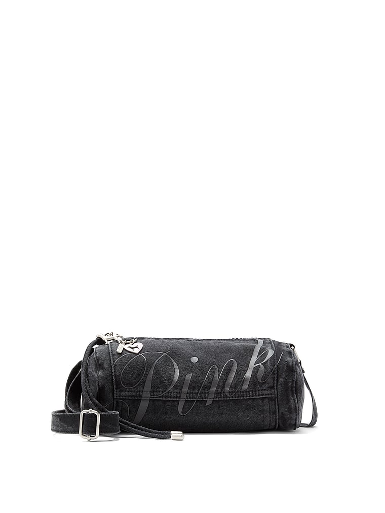 Pink Canvas Shoulder Bag